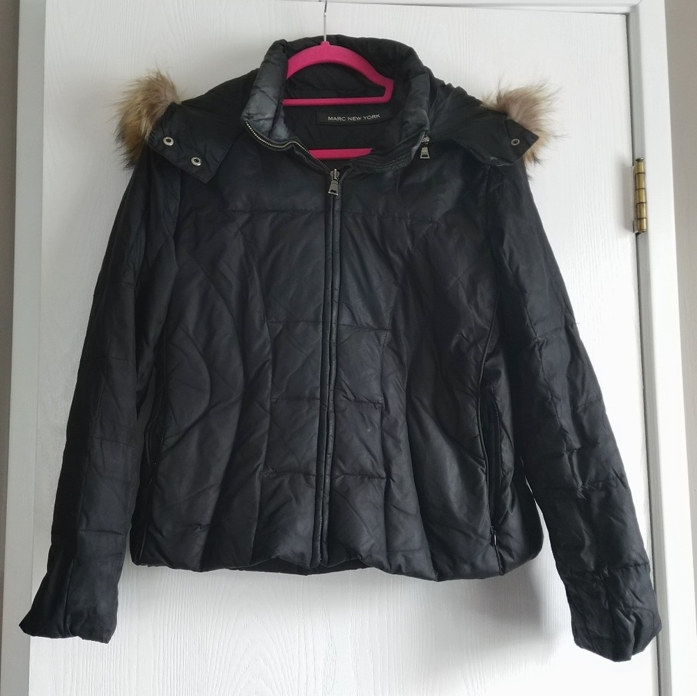 Black Winter Jacket w. Hood